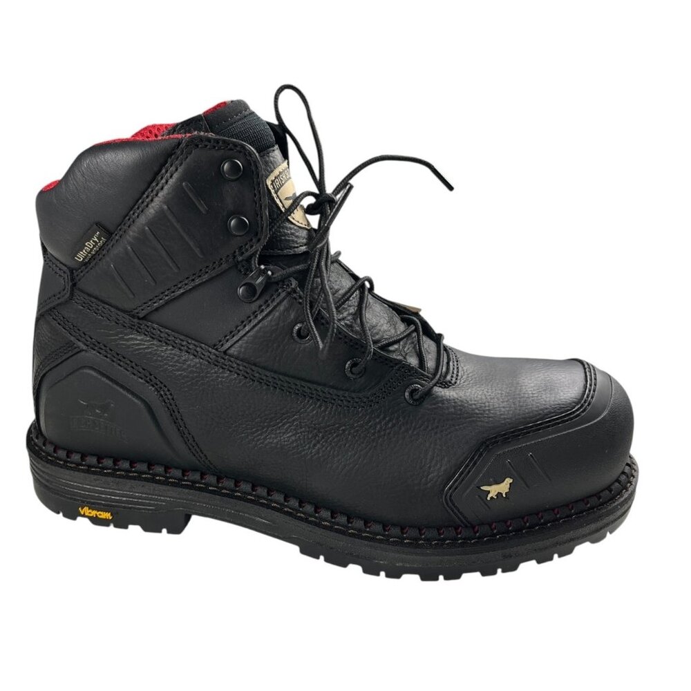 Red Wing Boots Size 11 EE Black Irish Setter Edgerton XD Waterproof Leather